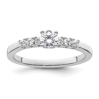 Peg Set Diamond Semi-mount Engagement Rings