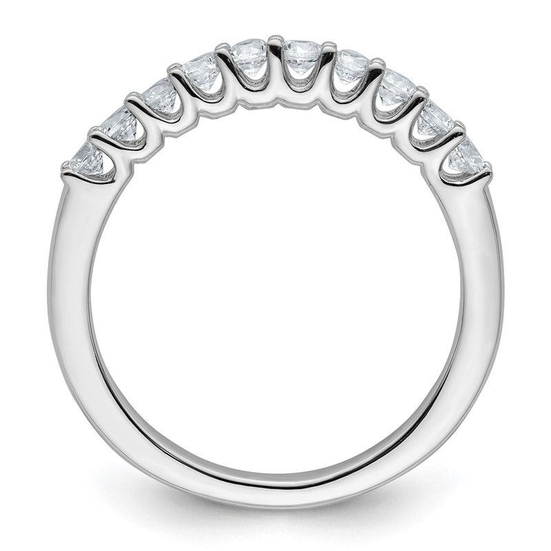 14k White Gold 1/2 carat Lab Grown Diamond VS/SI+ G+ Complete Wedding Band