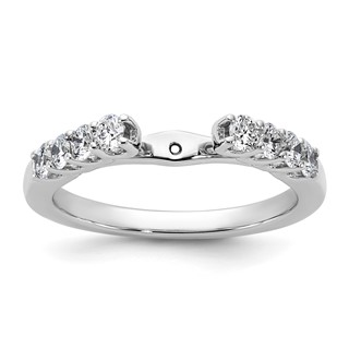 Peg Set Diamond Semi-mount Engagement Rings