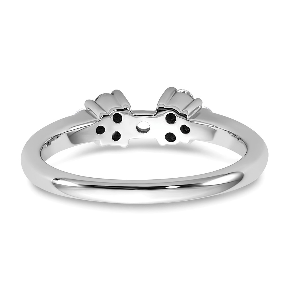 14k White Gold 1/4 carat Lab Grown Diamond VS/SI+ G+ Semi-Mount Peg Set Engagement Ring (RM2775E-024-WLG)