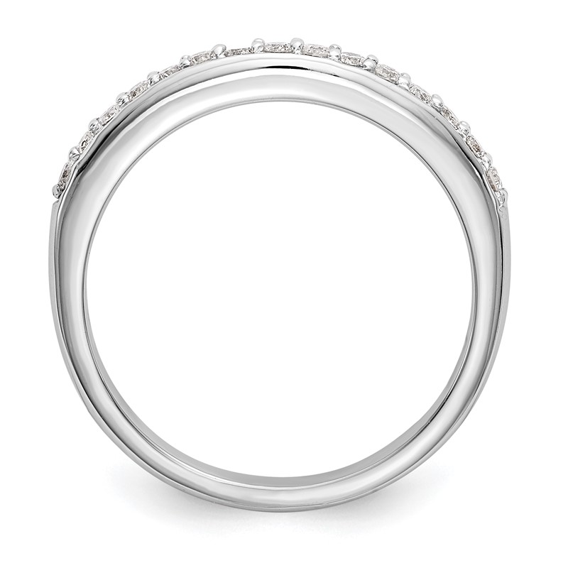 14k White Gold 1/4 carat Lab Grown Diamond VS/SI+ G+ Complete Wedding Band