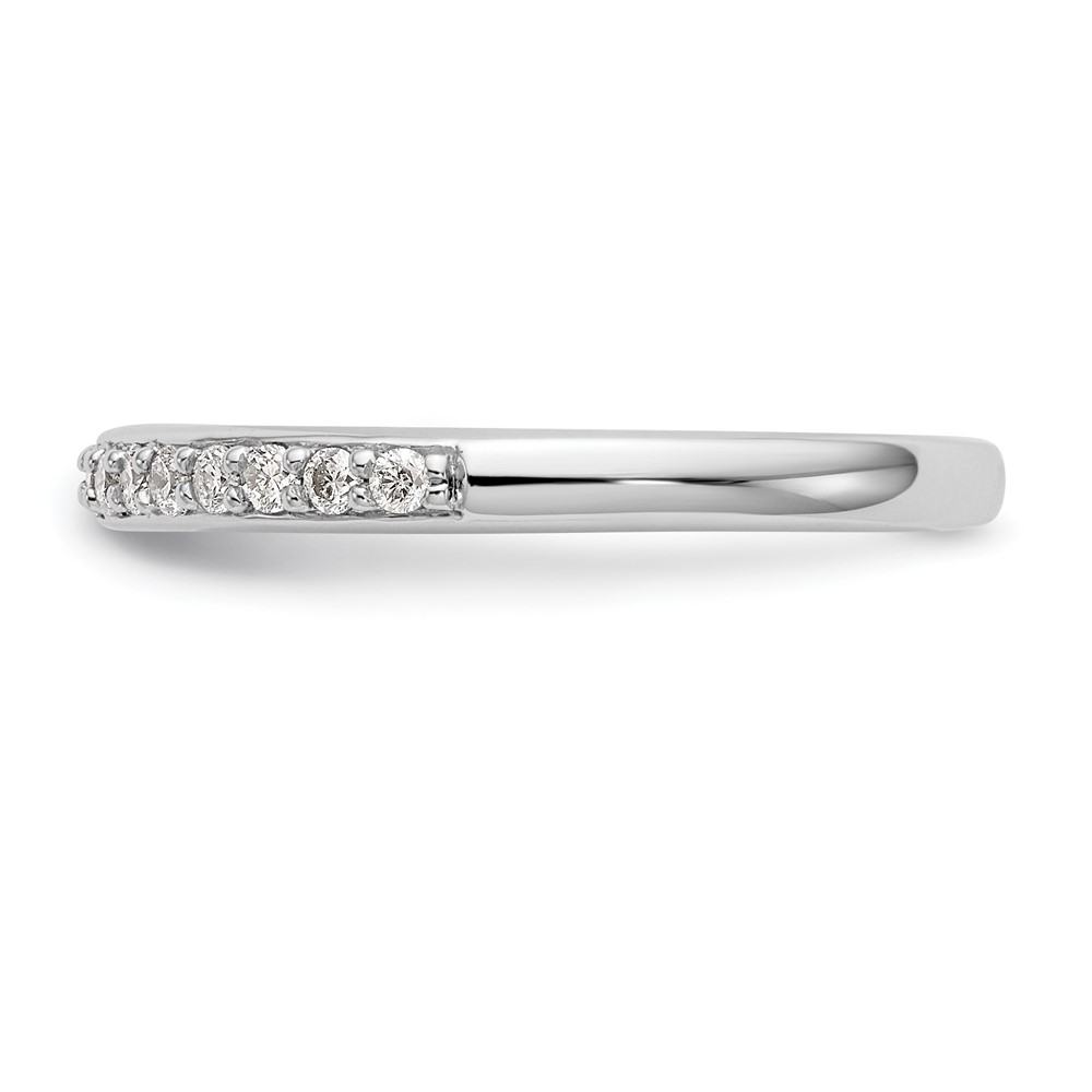 14k White Gold 1/4 carat Lab Grown Diamond VS/SI+ G+ Complete Wedding Band (RM2779B-025-7WLG)