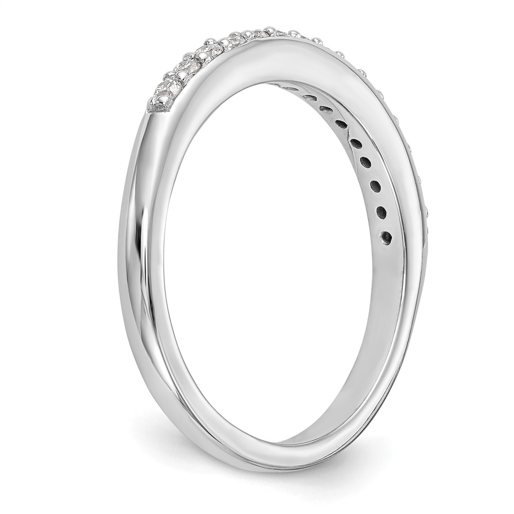 14k White Gold 1/4 carat Lab Grown Diamond VS/SI+ G+ Complete Wedding Band (RM2779B-025-7WLG)