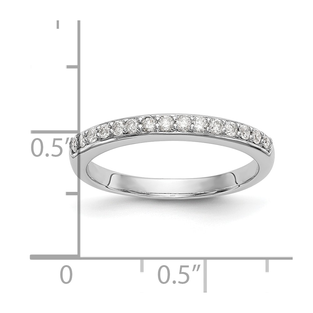 14k White Gold 1/4 carat Lab Grown Diamond VS/SI+ G+ Complete Wedding Band (RM2779B-025-7WLG)