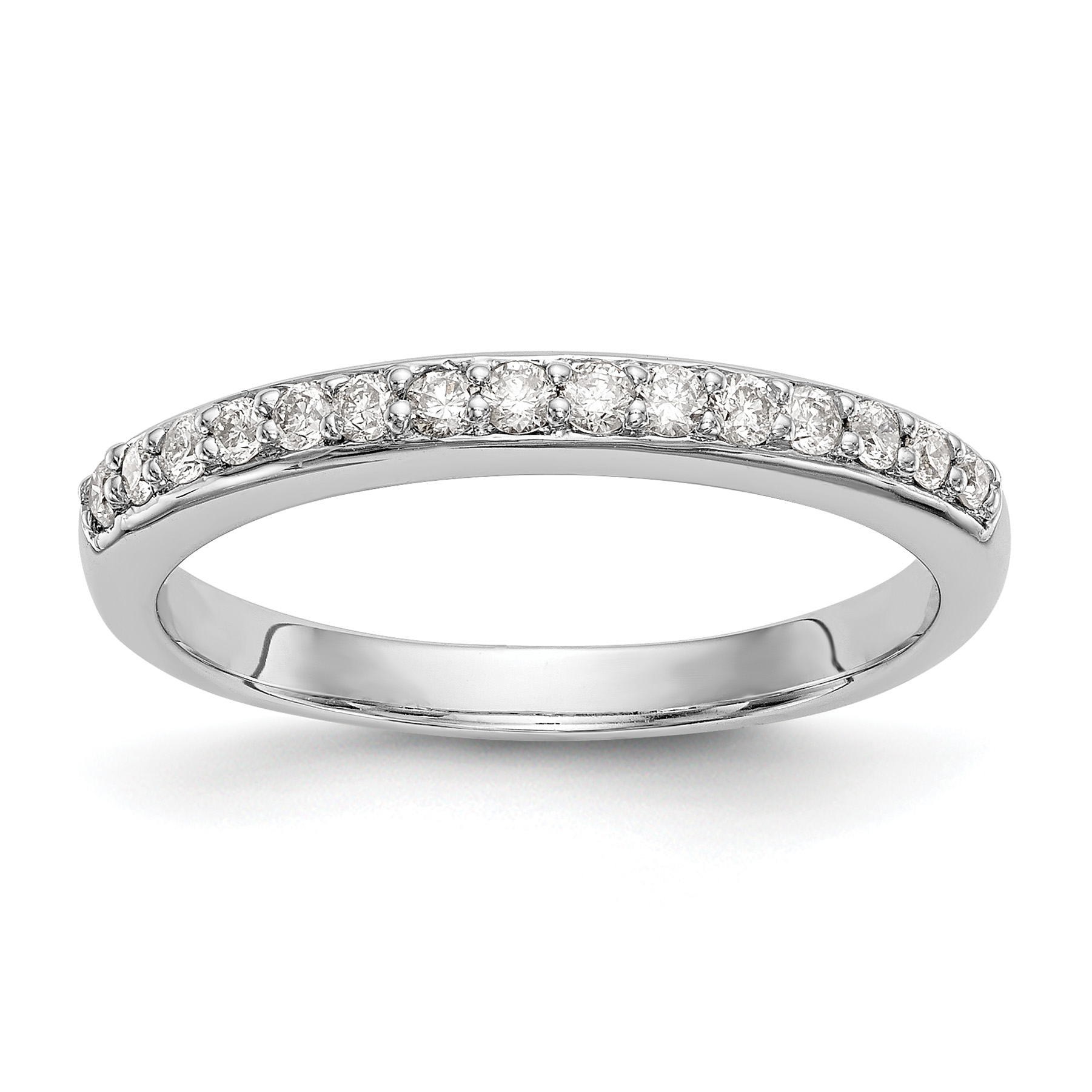 14k White Gold 1/4 carat Lab Grown Diamond VS/SI+ G+ Complete Wedding Band (RM2779B-025-7WLG)