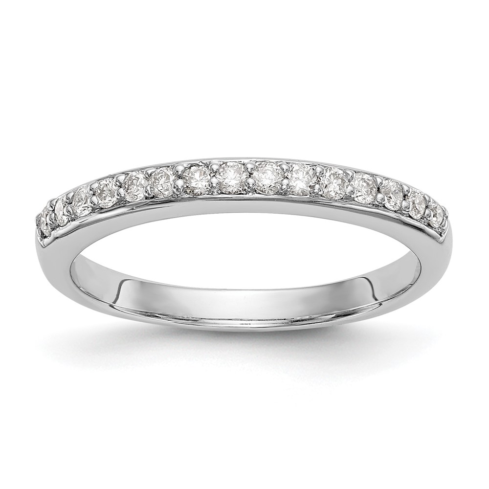 14k White Gold 1/4 carat Lab Grown Diamond VS/SI+ G+ Complete Wedding Band (RM2779B-025-7WLG)