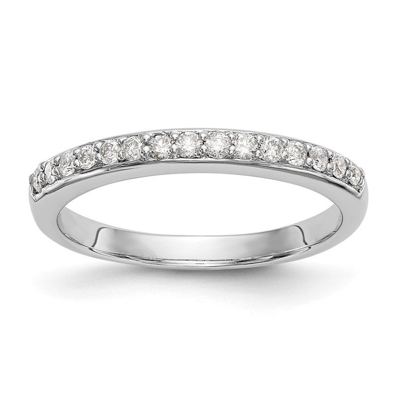 14k White Gold 1/4 carat Lab Grown Diamond VS/SI+ G+ Complete Wedding Band