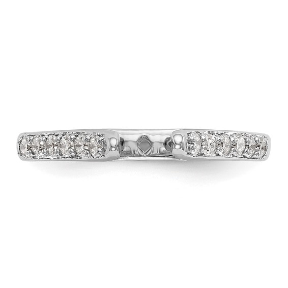 Peg Set Diamond Semi-mount Engagement Rings