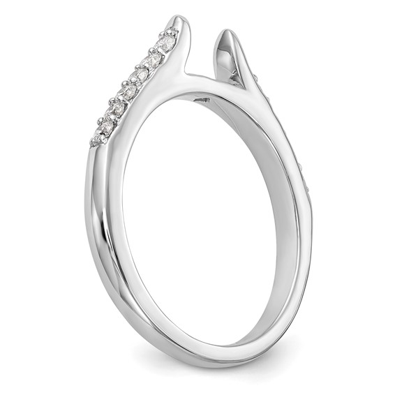 Peg Set Diamond Semi-mount Engagement Rings