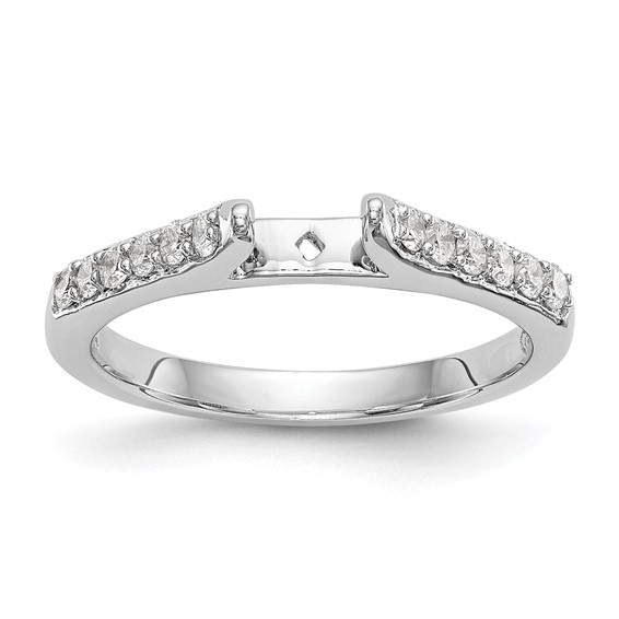 Peg Set Diamond Semi-mount Engagement Rings