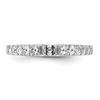 14K White Gold 0.50 Carat Lab Grown Diamond VS SI+ G+ Semi Mount Peg Set Engagement Ring view 5