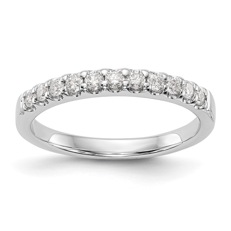14k White Gold 1/3 carat Lab Grown Diamond VS/SI+ G+ Complete Wedding Band