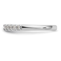 14K White Gold 0.33 Carat Lab Grown Diamond VS SI+ G+ Semi Mount Peg Set Engagement Ring view 4