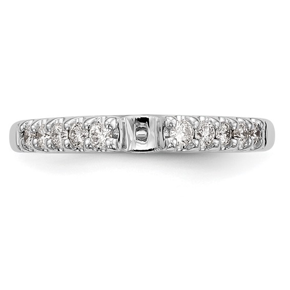 Peg Set Diamond Semi-mount Engagement Rings