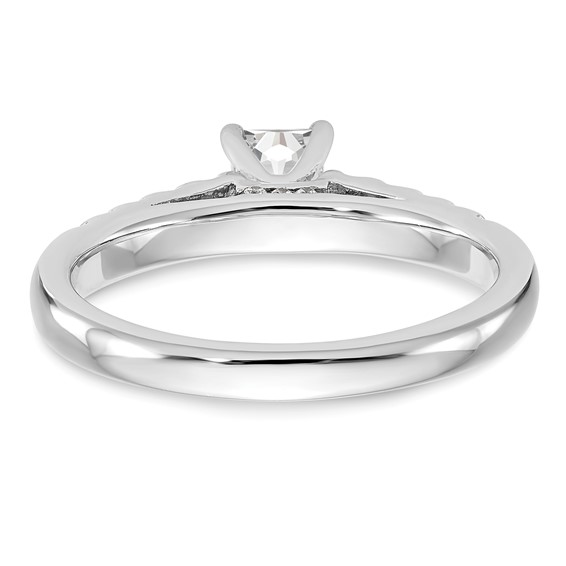 Peg Set Diamond Semi-mount Engagement Rings