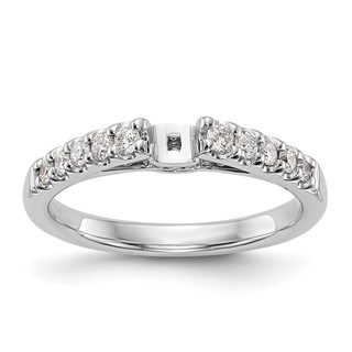Peg Set Diamond Semi-mount Engagement Rings