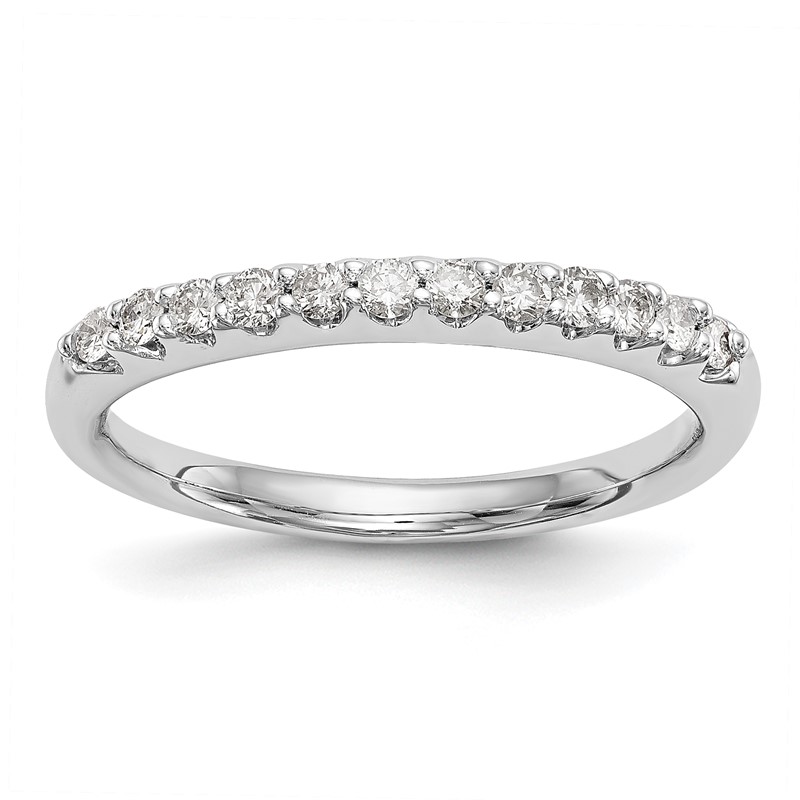14k White Gold 1/4 carat Lab Grown Diamond VS/SI+ G+ Complete Wedding Band