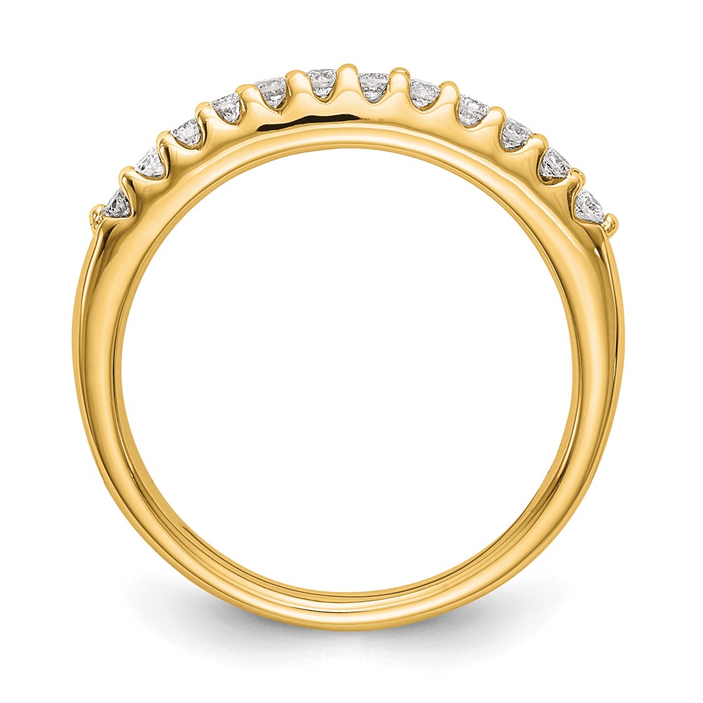 14k 1/4 carat Lab Grown Diamond VS/SI+ G+ Complete Wedding Band (RM2785B-025-7YLG)