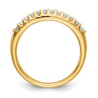 14K Yellow Gold 0.25 Carat Lab Grown Diamond VS SI+ G+ Complete Wedding Band view 2
