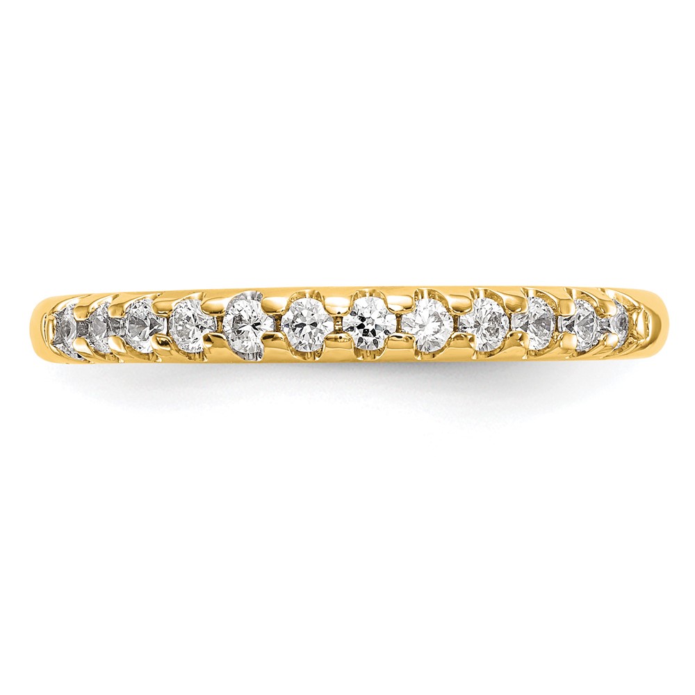14k 1/4 carat Lab Grown Diamond VS/SI+ G+ Complete Wedding Band (RM2785B-025-7YLG)