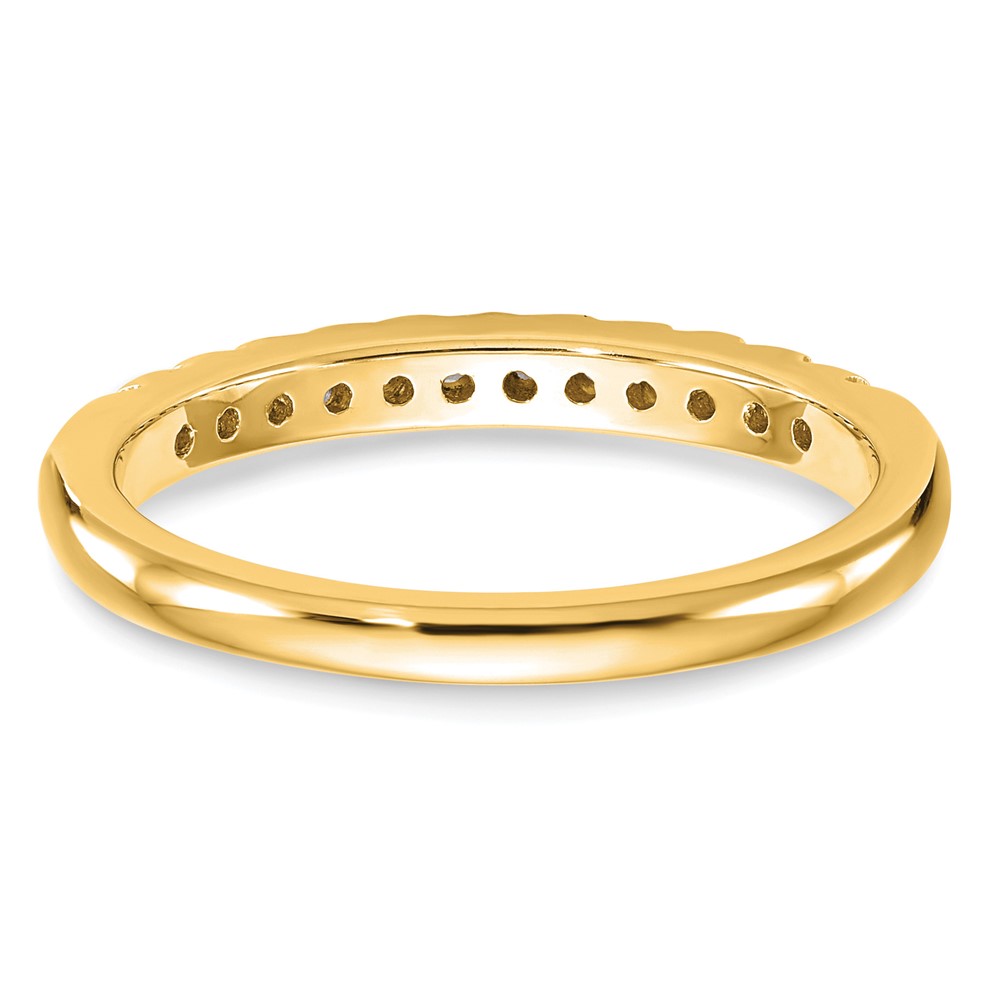 14k 1/4 carat Lab Grown Diamond VS/SI+ G+ Complete Wedding Band (RM2785B-025-7YLG)