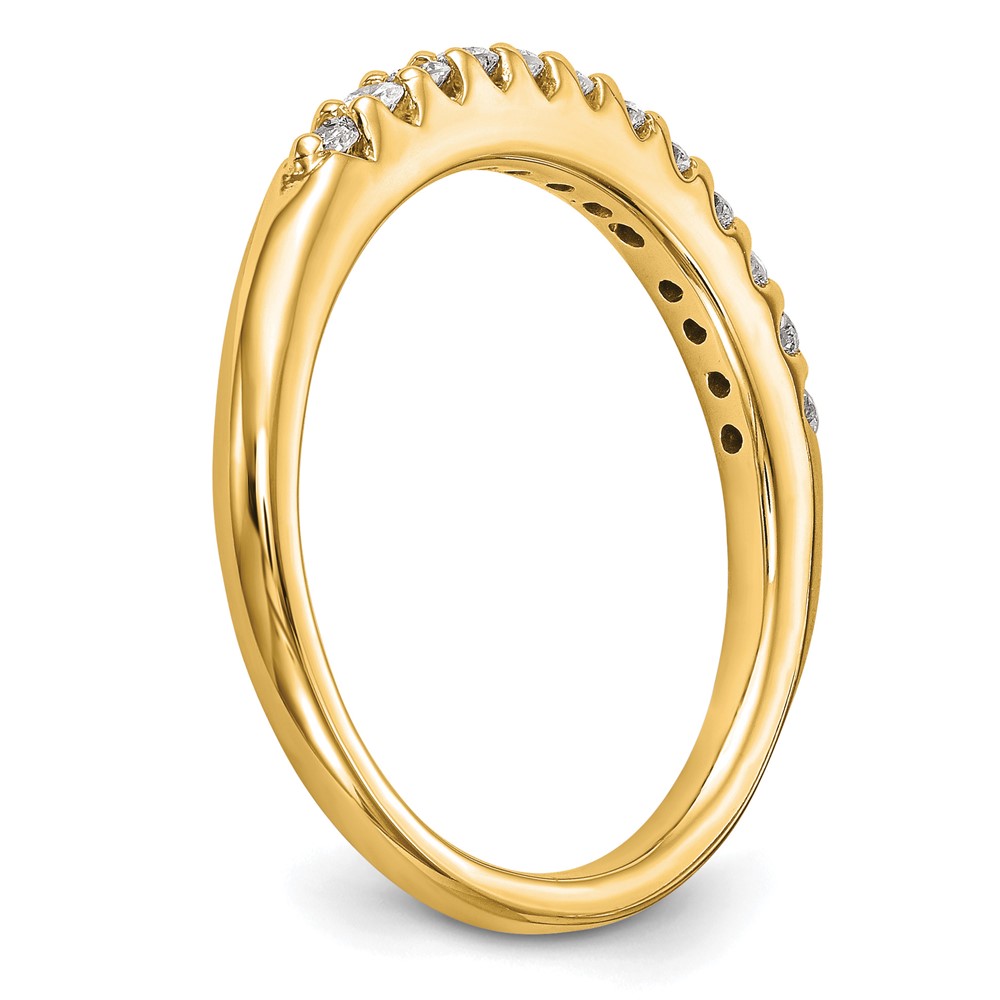 14k 1/4 carat Lab Grown Diamond VS/SI+ G+ Complete Wedding Band (RM2785B-025-7YLG)