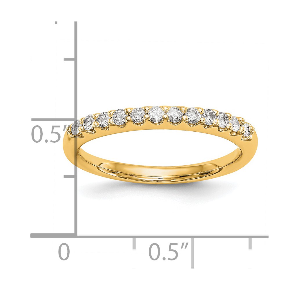 14k 1/4 carat Lab Grown Diamond VS/SI+ G+ Complete Wedding Band (RM2785B-025-7YLG)