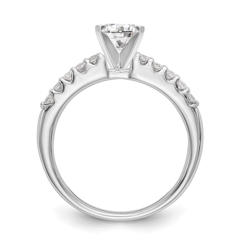 14kw Lab Grown Diamond VS/SI+ G+ Peg Semi-mount Engagement Ring