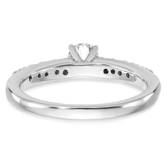 Peg Set Diamond Semi-mount Engagement Rings