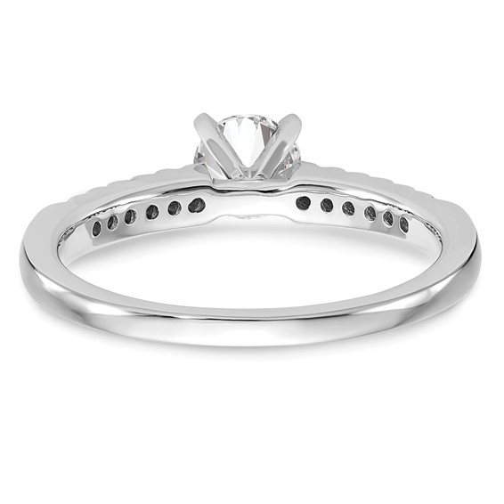 Peg Set Diamond Semi-mount Engagement Rings