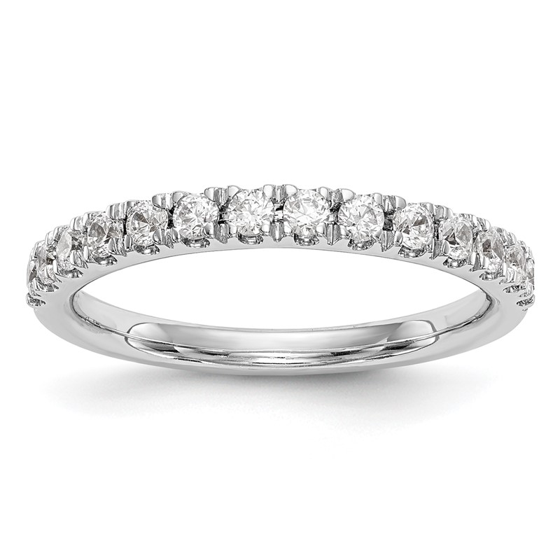 True Origin 14K White Gold 3/8 carat Lab Grown Diamond VS  D E F  Wedding Band