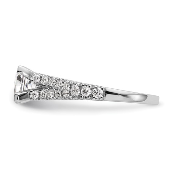 Peg Set Diamond Semi-mount Engagement Rings