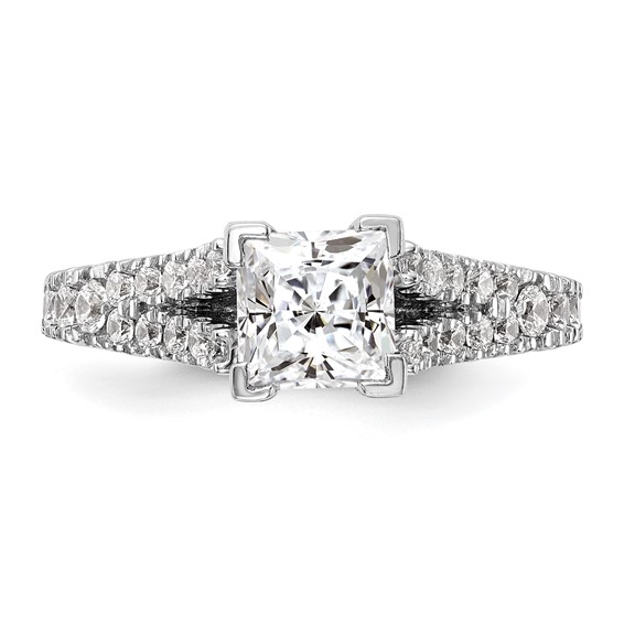 Peg Set Diamond Semi-mount Engagement Rings