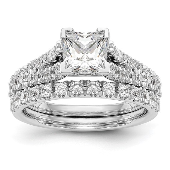 Peg Set Diamond Semi-mount Engagement Rings