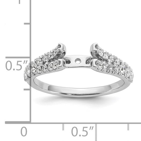 Peg Set Diamond Semi-mount Engagement Rings