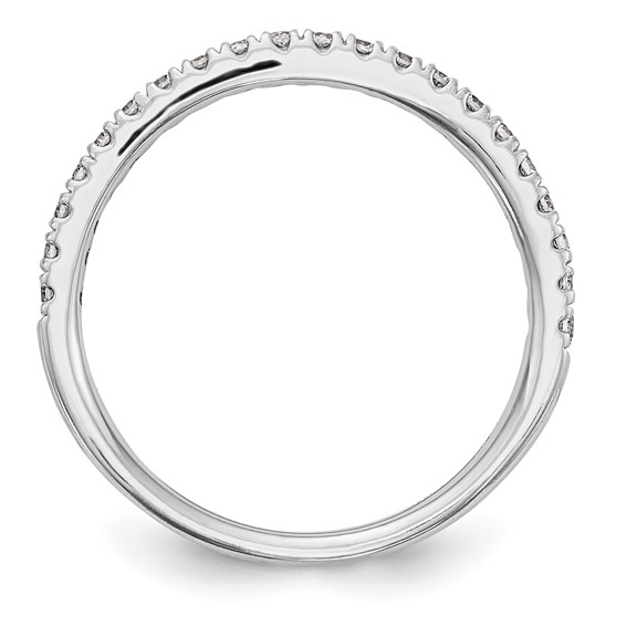 14k White Gold 1/3 carat Diamond Complete Wedding Band