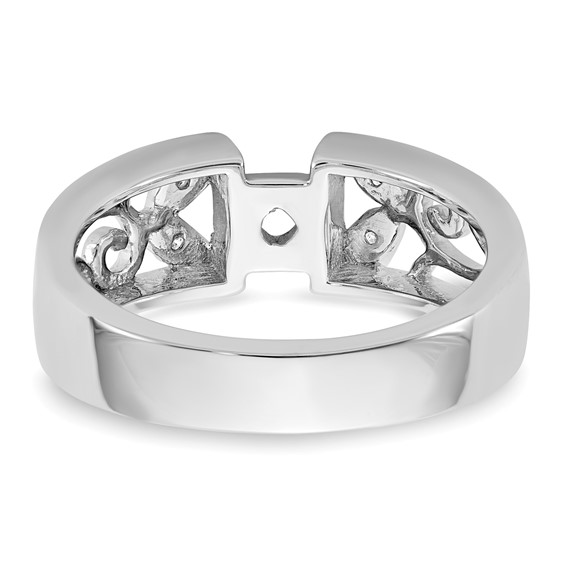 Peg Set Diamond Semi-mount Engagement Rings