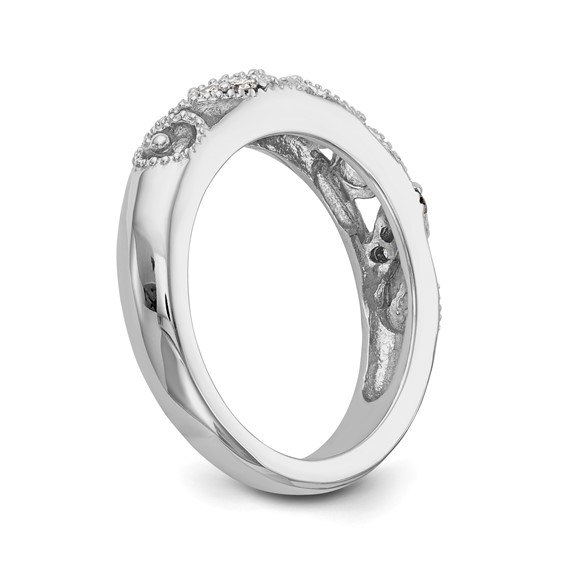 14k White Gold Wedding Band Mounting