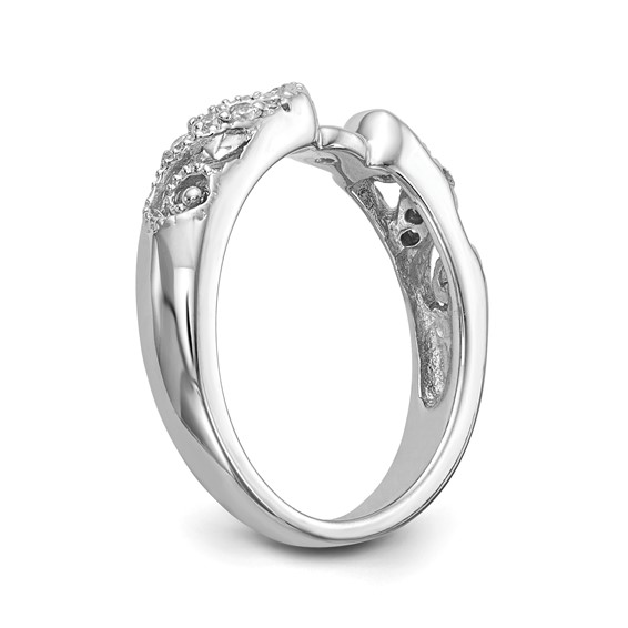 14K White Gold Peg Set Engagement Ring Mounting