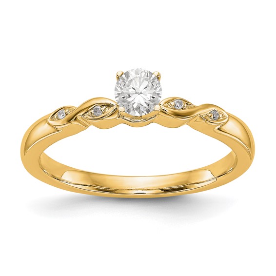 14k Yellow Gold Engagement Ring Mounting