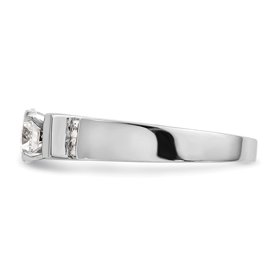 Peg Set Diamond Semi-mount Engagement Rings