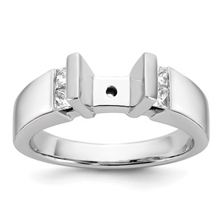 Peg Set Diamond Semi-mount Engagement Rings