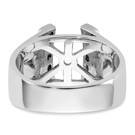 Peg Set Diamond Semi-mount Engagement Rings