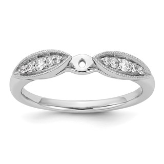 Peg Set Diamond Semi-mount Engagement Rings