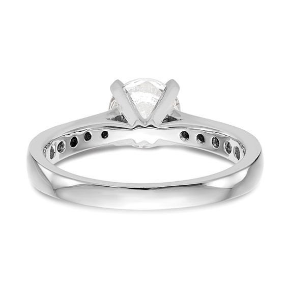 Peg Set Diamond Semi-mount Engagement Rings