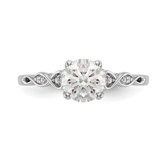 Peg Set Diamond Semi-mount Engagement Rings