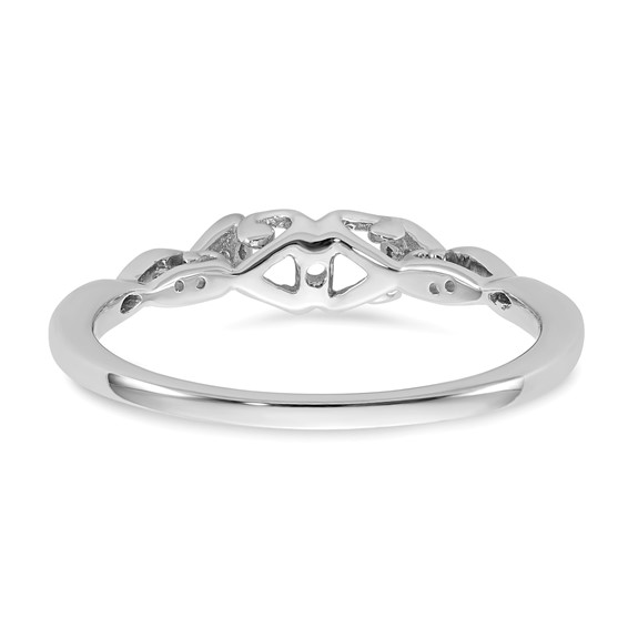 Peg Set Diamond Semi-mount Engagement Rings