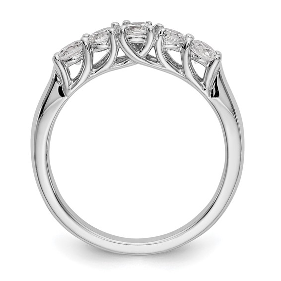 14k White Gold Diamond Wedding Band