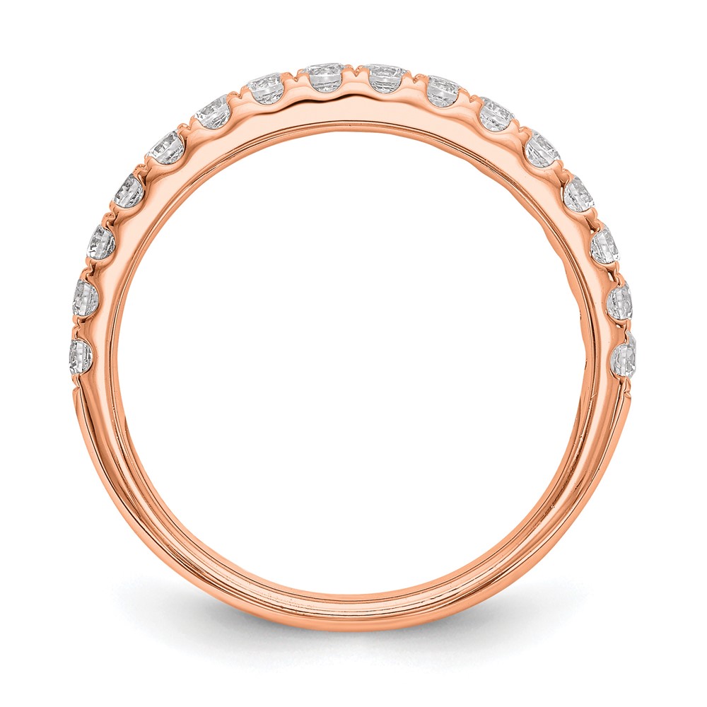 True Origin 14K Rose Gold 1/2 carat Lab Grown Diamond VS  D E F  Wedding Band (RM2927B-056-RLD)