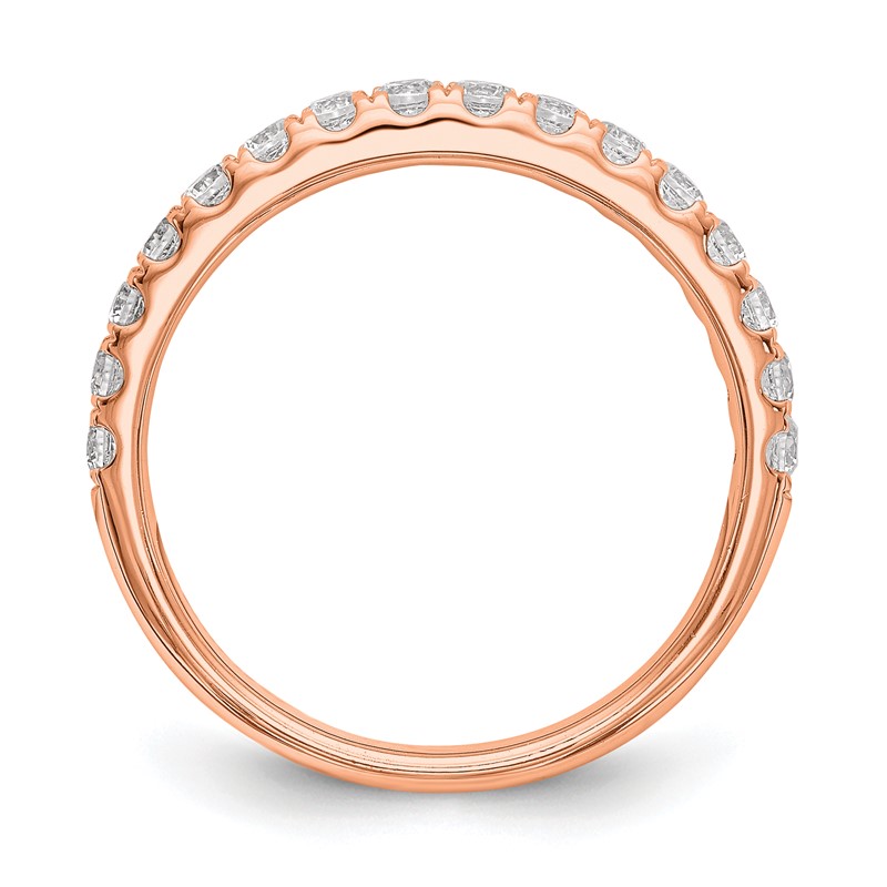 True Origin 14K Rose Gold 1/2 carat Lab Grown Diamond VS  D E F  Wedding Band